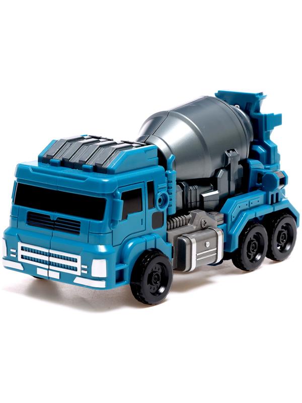 Робот «Бетономешалка», трансформируется, собирается в 1 робота из 7 машин