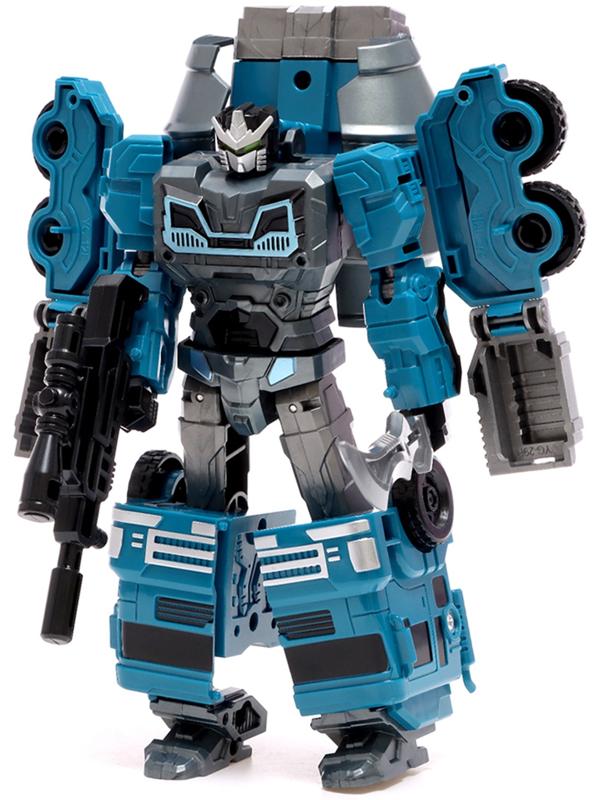 Робот «Бетономешалка», трансформируется, собирается в 1 робота из 7 машин