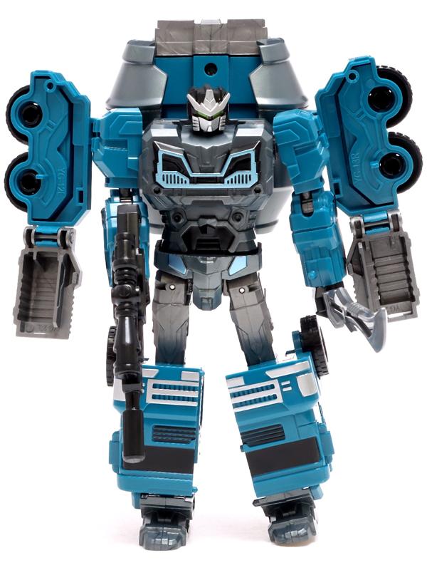 Робот «Бетономешалка», трансформируется, собирается в 1 робота из 7 машин