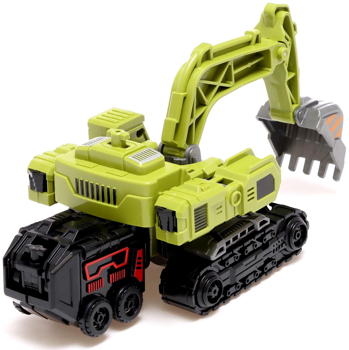 Робот «Экскаватор», трансформируется, собирается в 1 робота из 7 машин