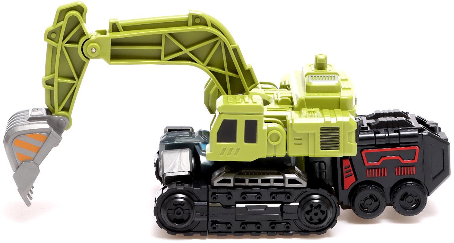 Робот «Экскаватор», трансформируется, собирается в 1 робота из 7 машин