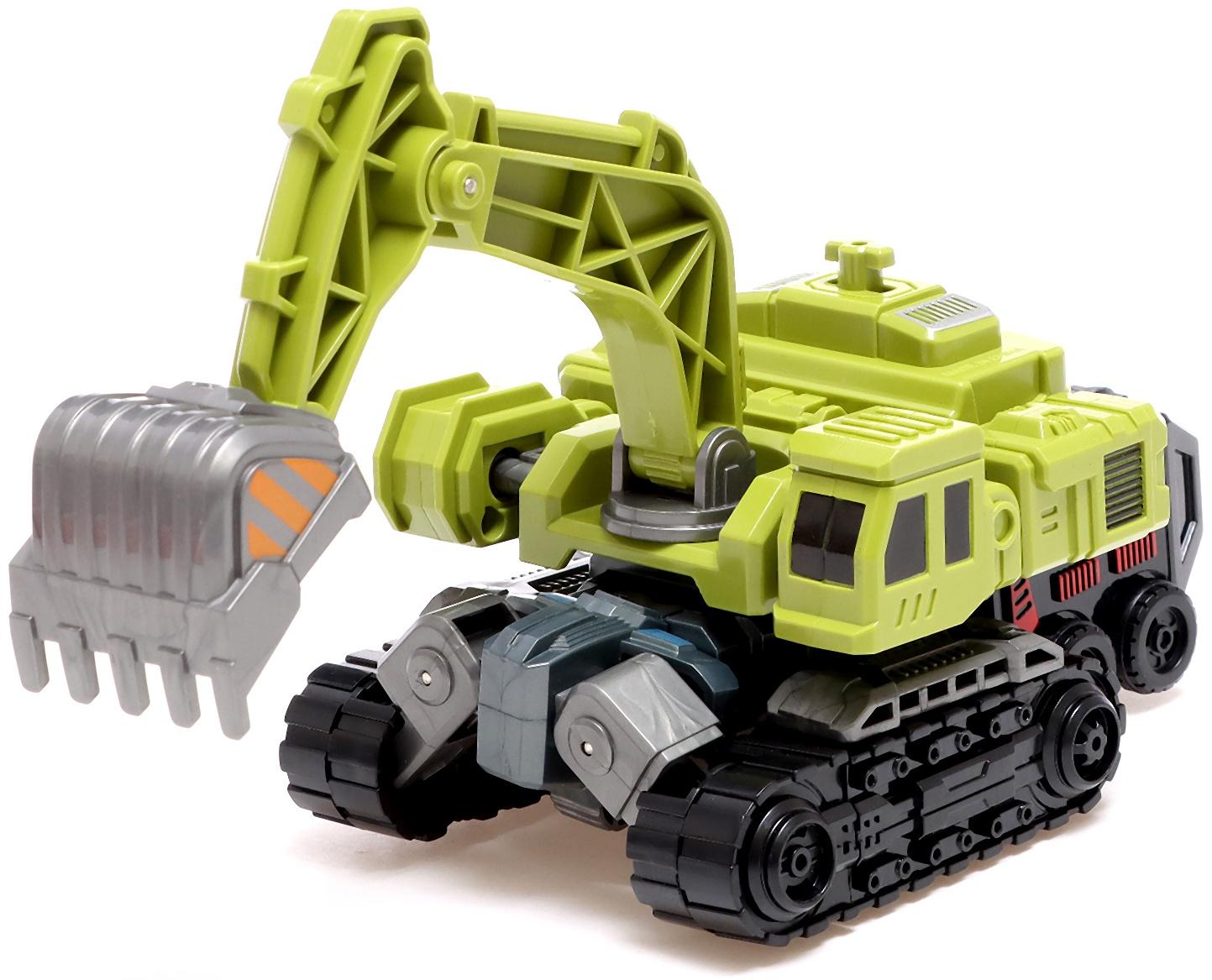 Робот «Экскаватор», трансформируется, собирается в 1 робота из 7 машин