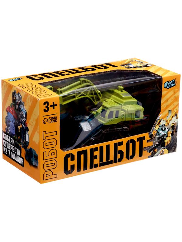 Робот «Экскаватор», трансформируется, собирается в 1 робота из 7 машин