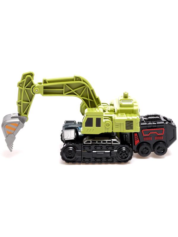 Робот «Экскаватор», трансформируется, собирается в 1 робота из 7 машин