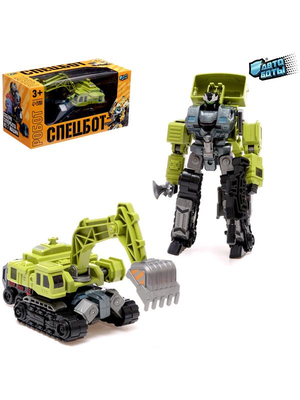 Робот «Экскаватор», трансформируется, собирается в 1 робота из 7 машин