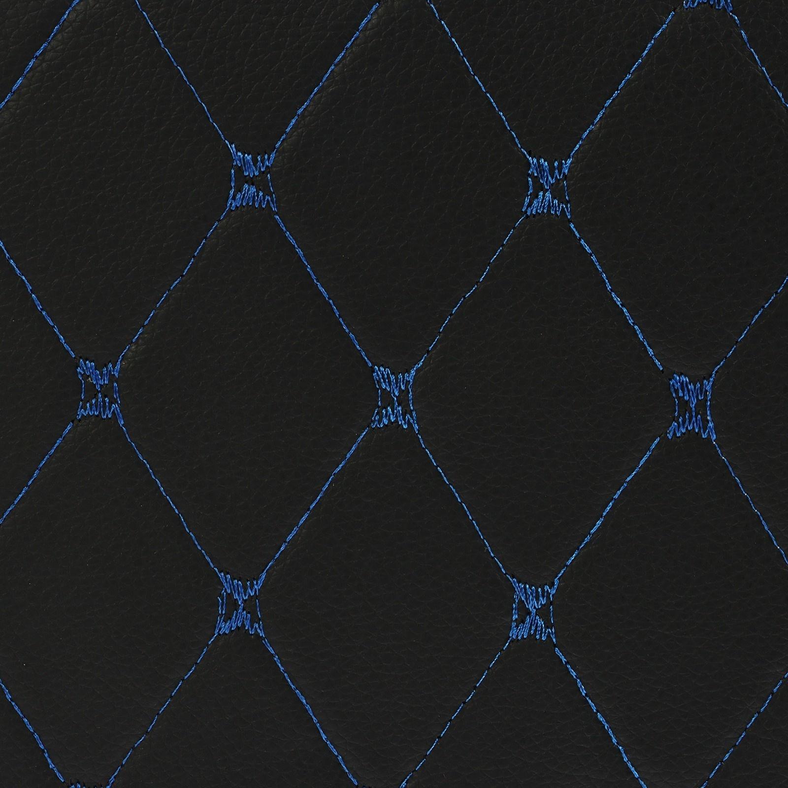 Органайзер кофр в багажник, 39 х 30 х 31 см, экокожа, черный-синий