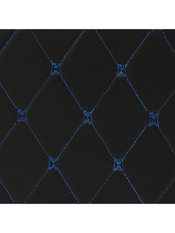 Органайзер кофр в багажник, 39 х 30 х 31 см, экокожа, черный-синий