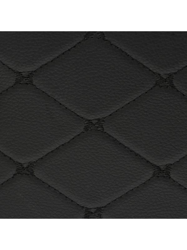 Органайзер кофр в багажник, 39 х 30 х 31 см, экокожа, черный-черный