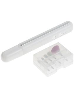 Аппарат для маникюра LuazON LMM-02 , портативный, 5 насадок, АКБ, белый