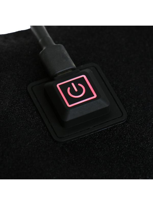 Массажёр для ног LuazON LEM-13, бандаж на колено, 3 температурных режима, АКБ, черный