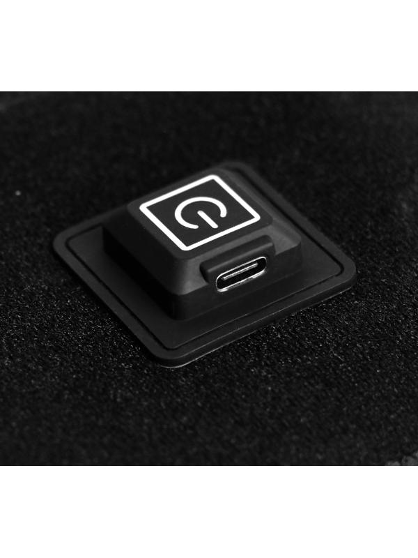 Массажёр для ног LuazON LEM-13, бандаж на колено, 3 температурных режима, АКБ, черный