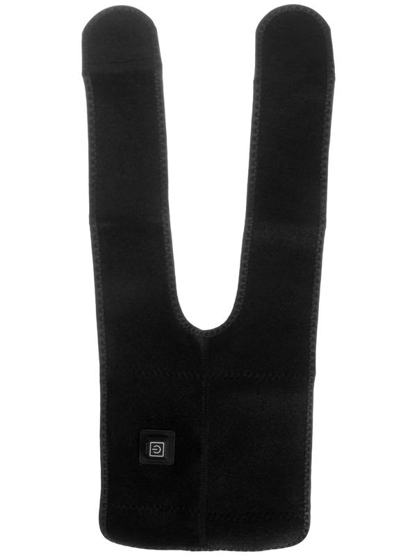 Массажёр для ног LuazON LEM-13, бандаж на колено, 3 температурных режима, АКБ, черный