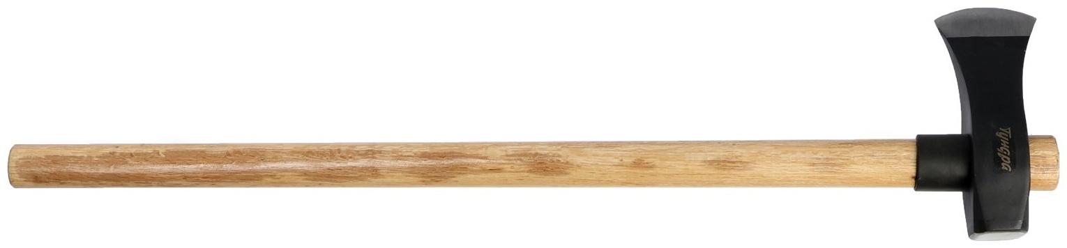Колун-кувалда кованый ТУНДРА ПРОФИ, обратный всад, рукоятка из бука, с защитой, 2.7 кг