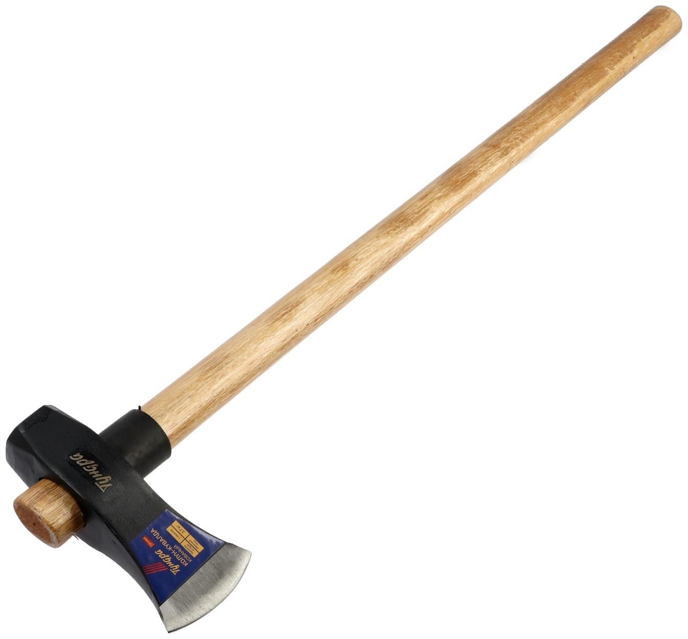 Колун-кувалда кованый ТУНДРА ПРОФИ, обратный всад, рукоятка из бука, с защитой, 2.7 кг