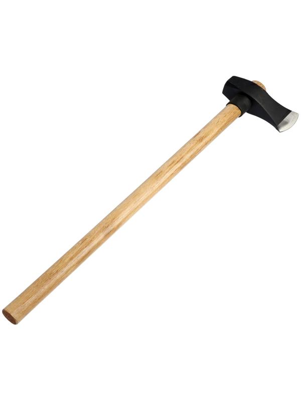 Колун-кувалда кованый ТУНДРА ПРОФИ, обратный всад, рукоятка из бука, с защитой, 2.7 кг