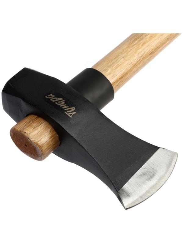 Колун-кувалда кованый ТУНДРА ПРОФИ, обратный всад, рукоятка из бука, с защитой, 2.7 кг