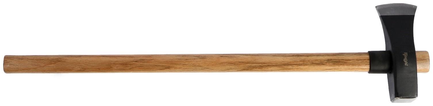 Колун-кувалда кованый ТУНДРА ПРОФИ, обратный всад, рукоятка из бука, с защитой, 3.6 кг