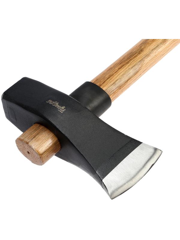 Колун-кувалда кованый ТУНДРА ПРОФИ, обратный всад, рукоятка из бука, с защитой, 3.6 кг