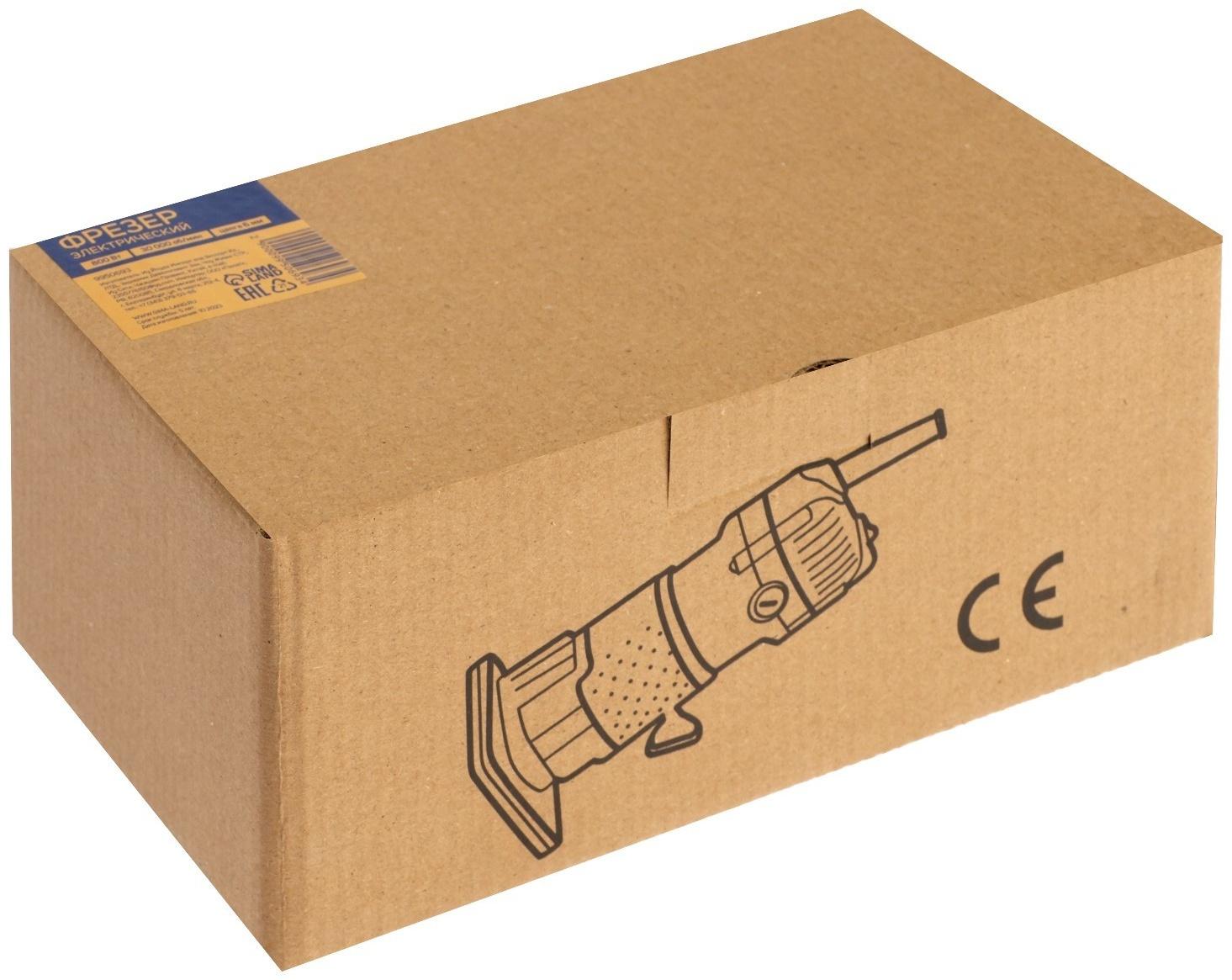 Фрезер кромочный электрический ТУНДРА, 800 Вт, 30 000 об/мин, цанга 6 мм