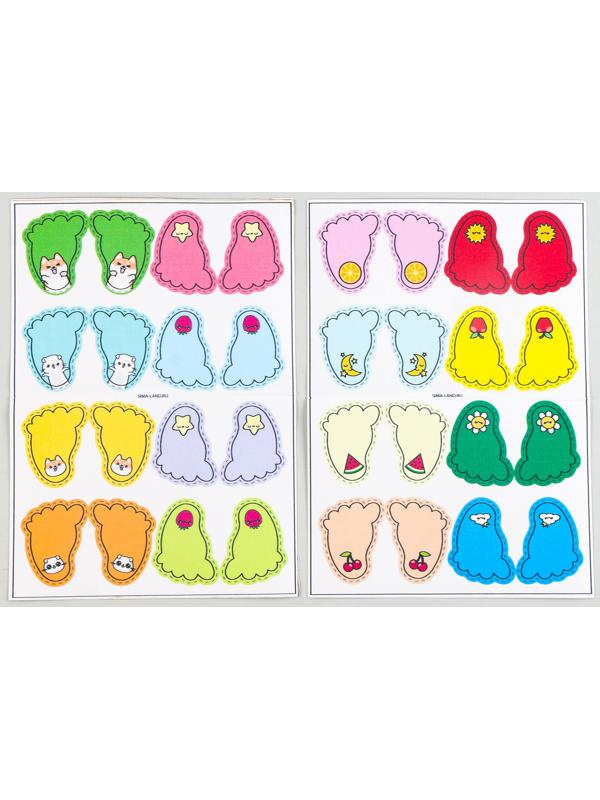 Тканевые наклейки для обуви «Озорной котёнок»