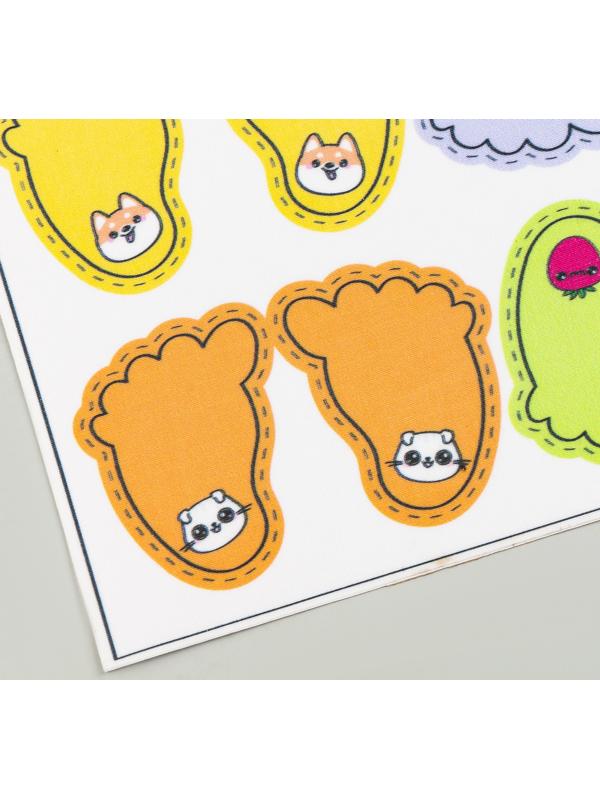 Тканевые наклейки для обуви «Озорной котёнок»