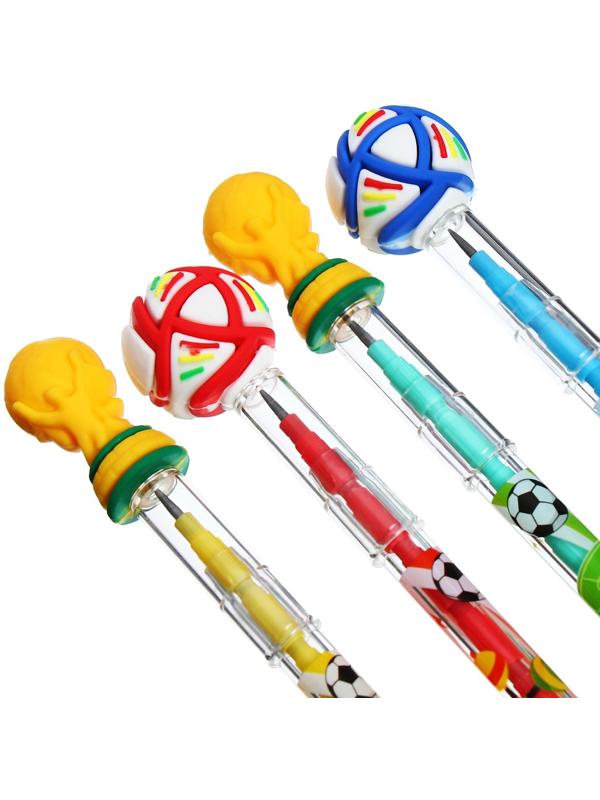 Карандаш секционный Футбол МИКС (штрихкод на штуке)