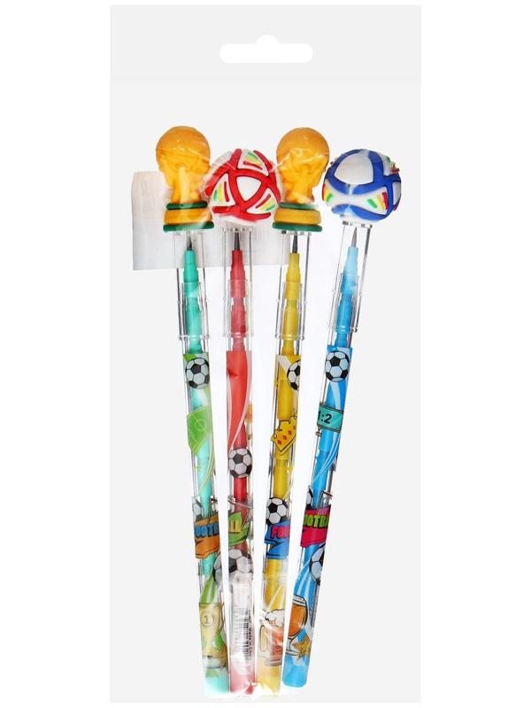 Карандаш секционный Футбол МИКС (штрихкод на штуке)