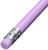 Карандаш чернографитный НВ с ластиком, корпус треугольный, Пастель сиреневый