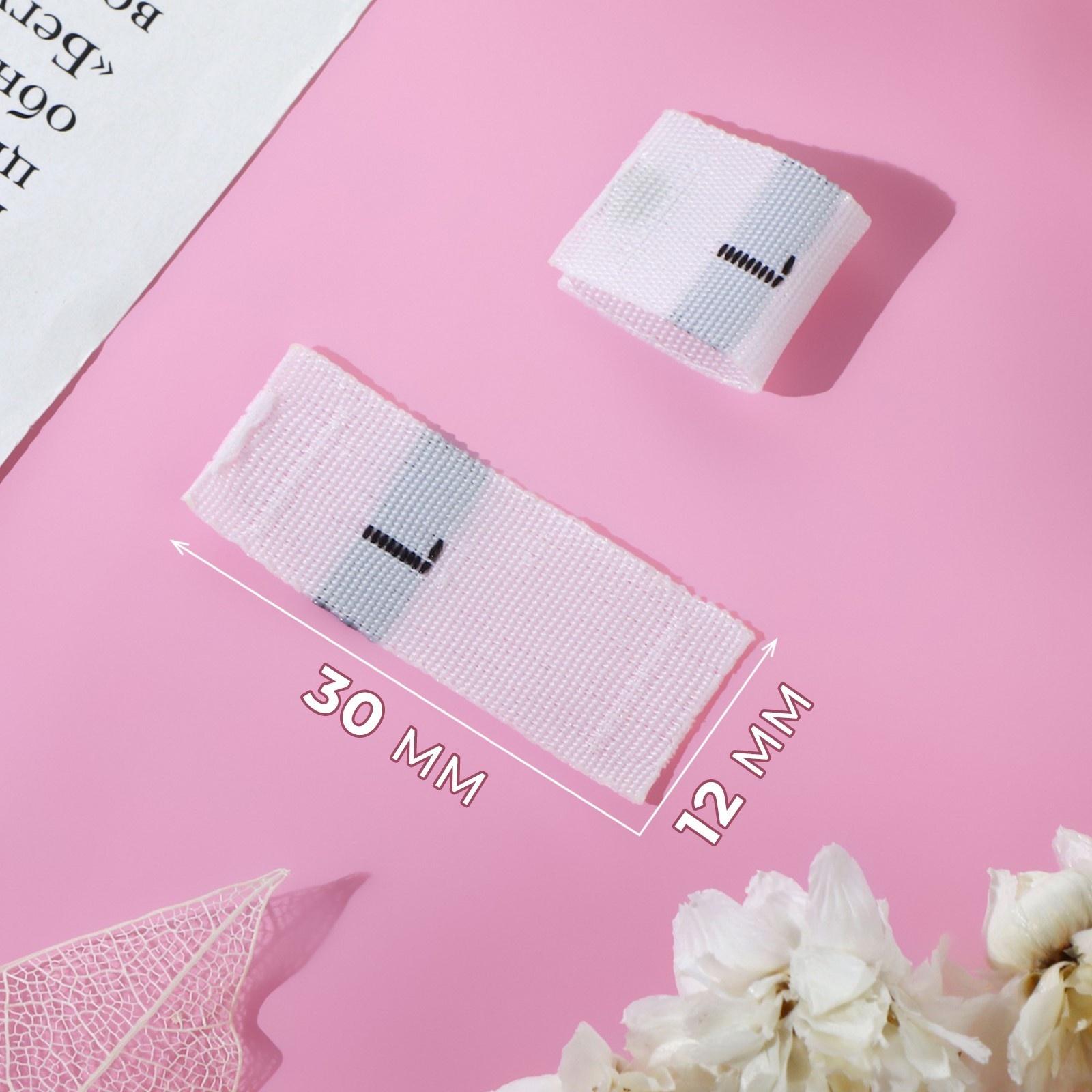 Размерники жаккардовые, «L», 12 × 30 мм, 100 шт, цвет белый