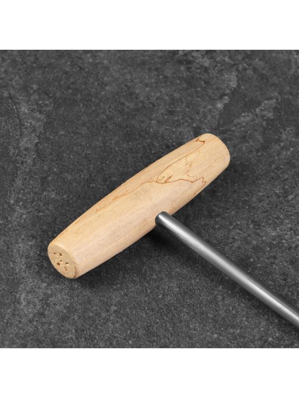 Обвалочный крюк для мяса, 18см, с деревянной ручкой