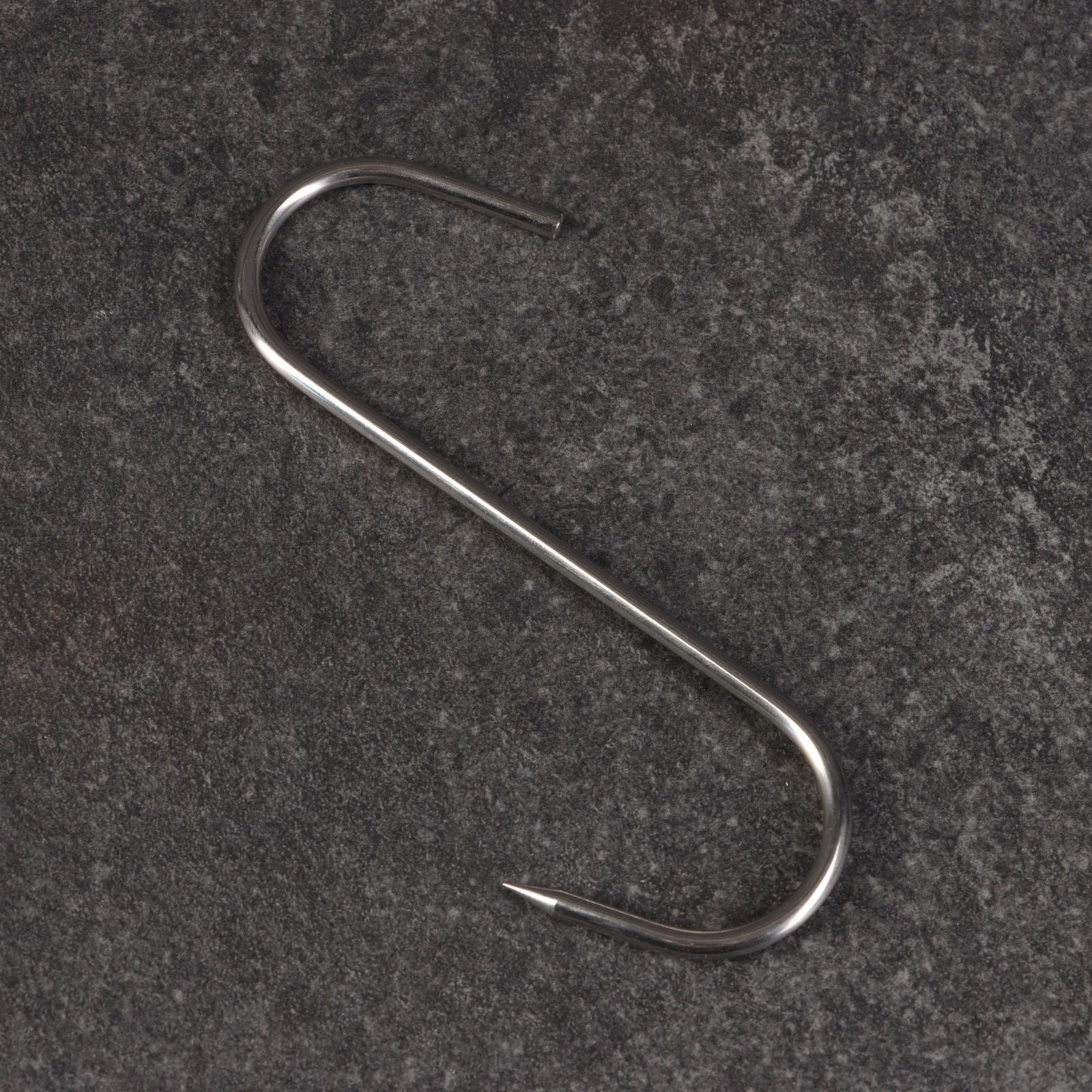 Крюк для мяса одинарный, 15см