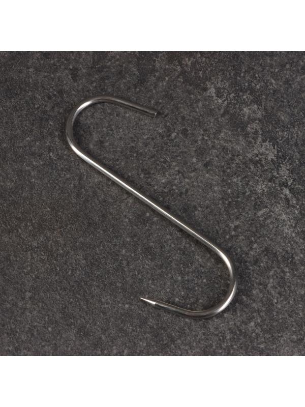Крюк для мяса одинарный, 15см