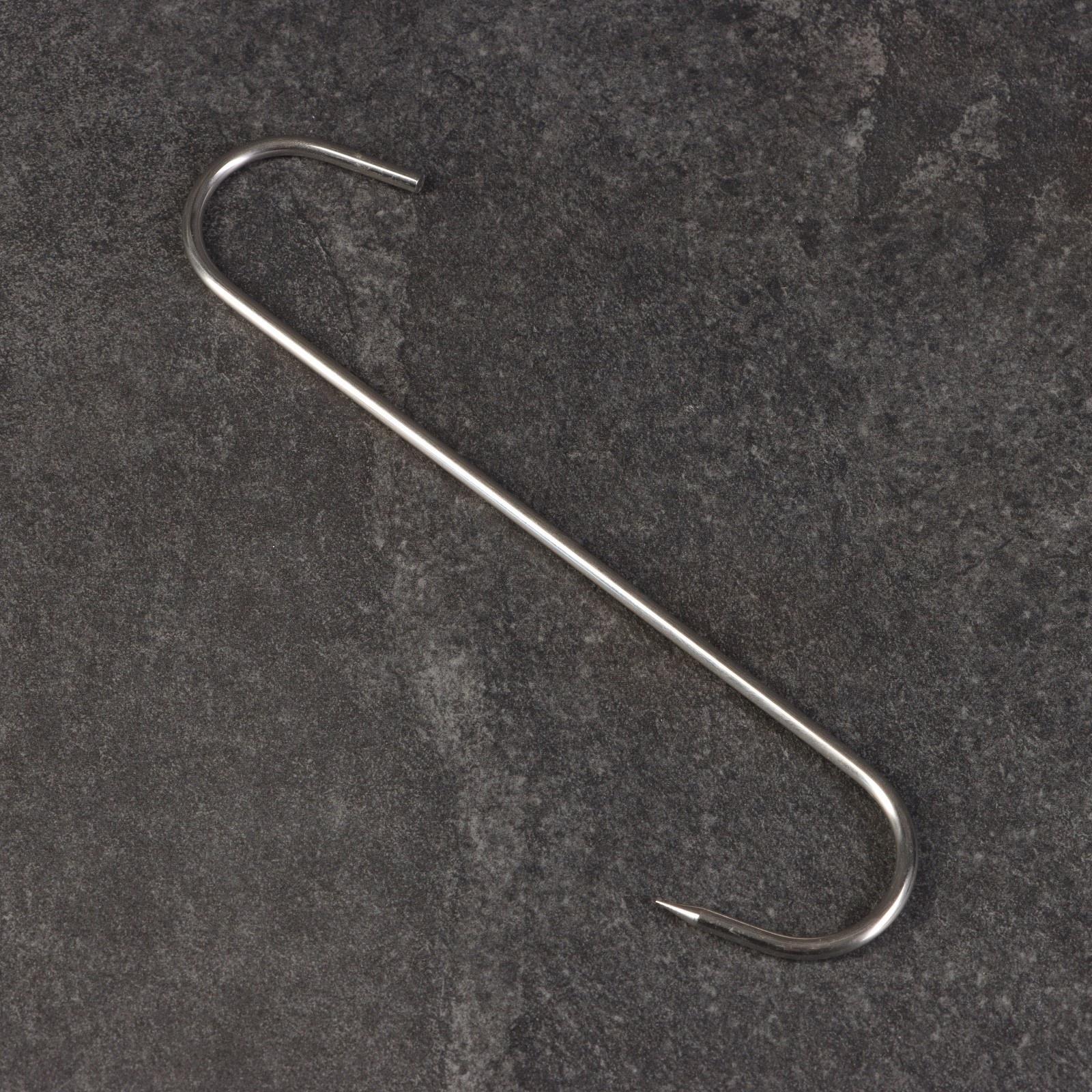 Крюк для мяса одинарный, 23см
