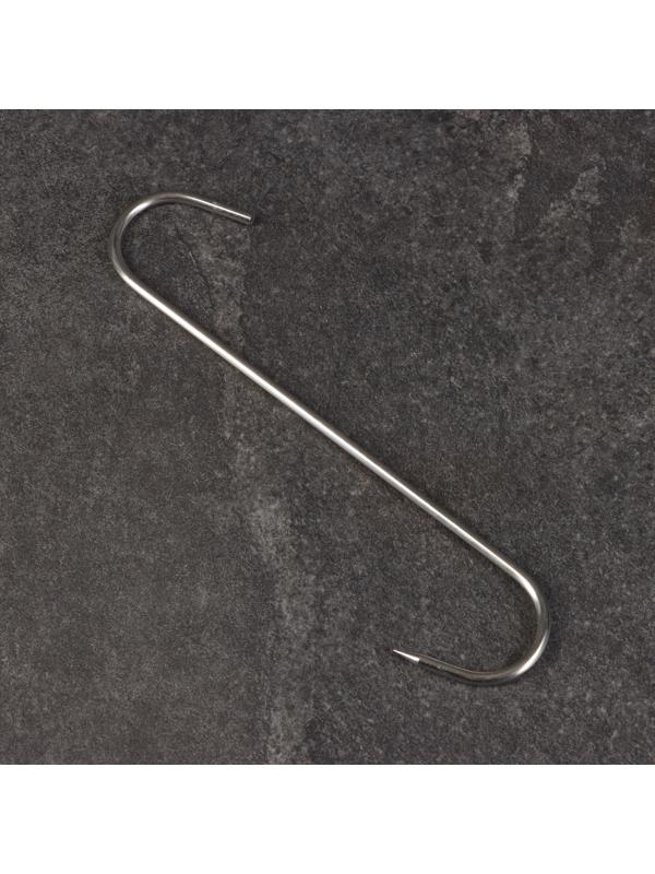 Крюк для мяса одинарный, 23см