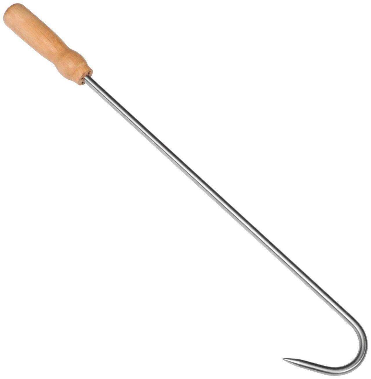 Крюк для мяса универсальный, 49см, с деревянной ручкой