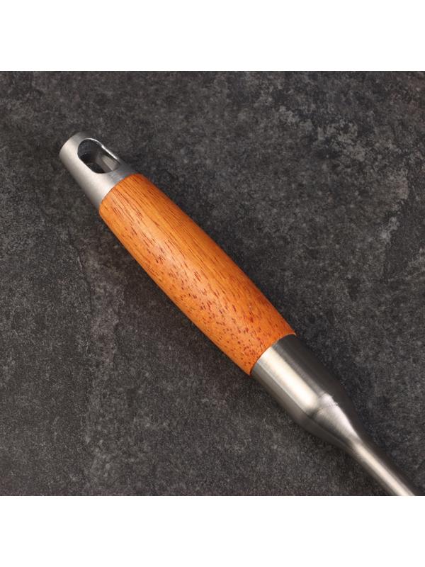 Крюк для мяса универсальный двойной, 50см, с деревянной ручкой