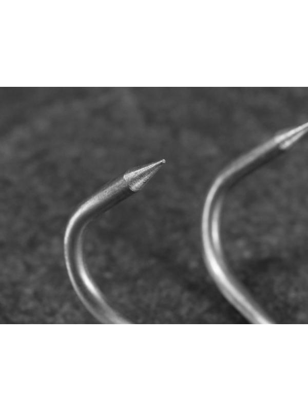 Крюк для мяса универсальный двойной, 50см, с деревянной ручкой