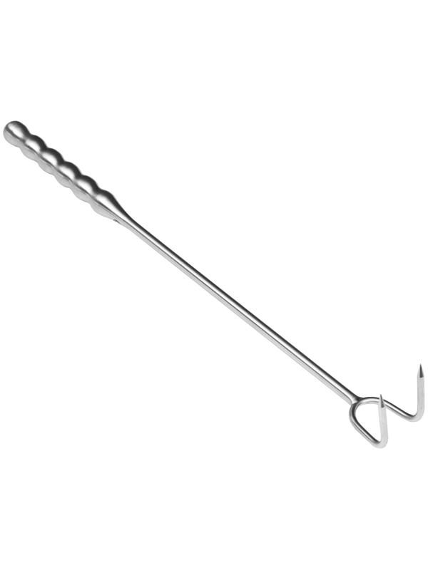Крюк для мяса универсальный двойной, 50см, с металлической ручкой