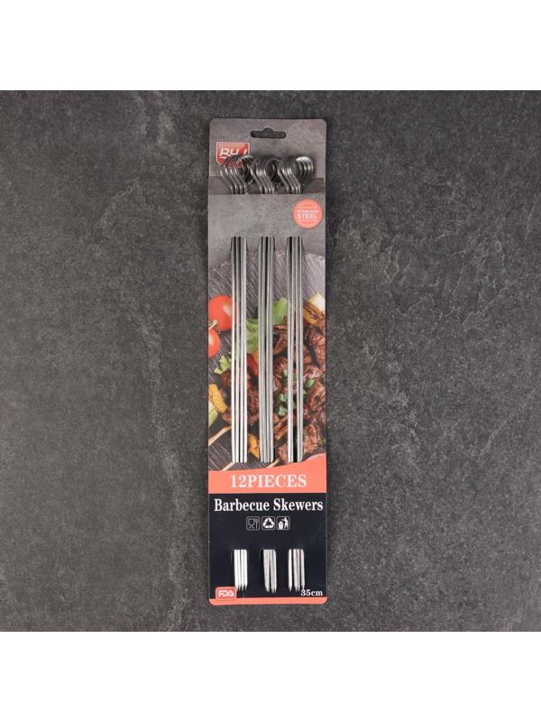 Набор шпажек металлических 12шт, 35см