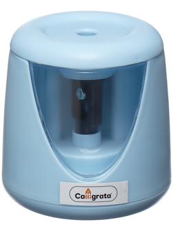 Точилка электрическая голубая (батарейки в комплект не входят), работает от 2-х АА батареек