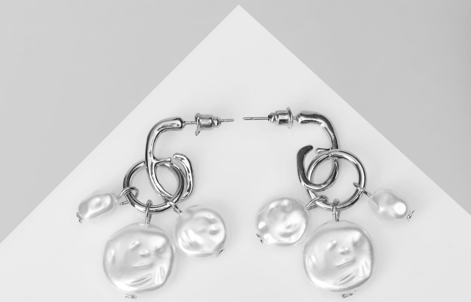 Серьги с жемчугом 