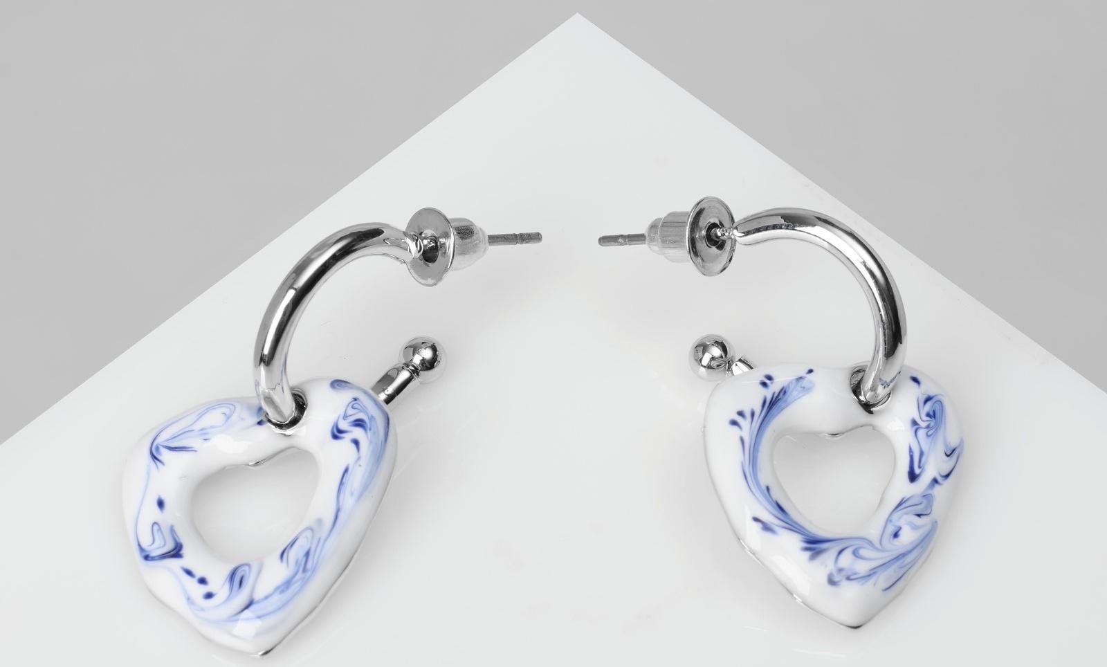 Серьги эмаль 