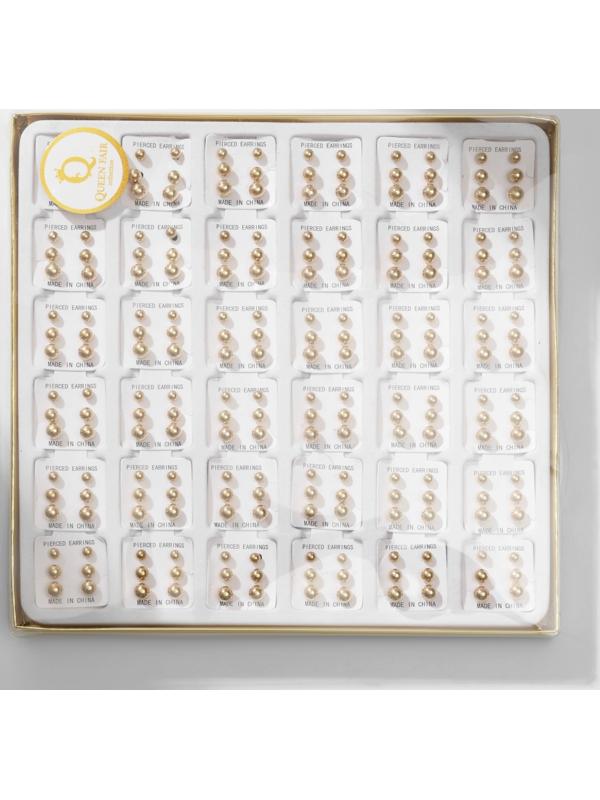 Пусеты в коробке 108 пар 