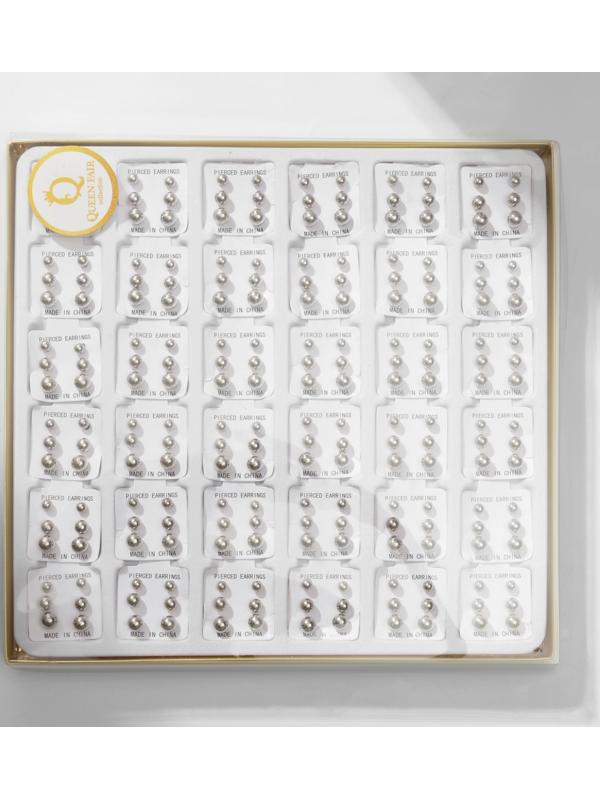 Пусеты в коробке 108 пар 