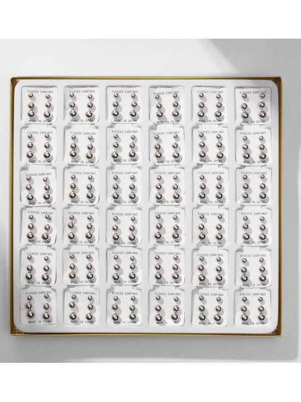 Пусеты в коробке 108 пар 