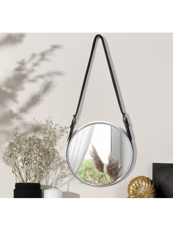 Зеркало настенное «Антураж», d зеркальной поверхности 28 см, цвет серебристый/МИКС