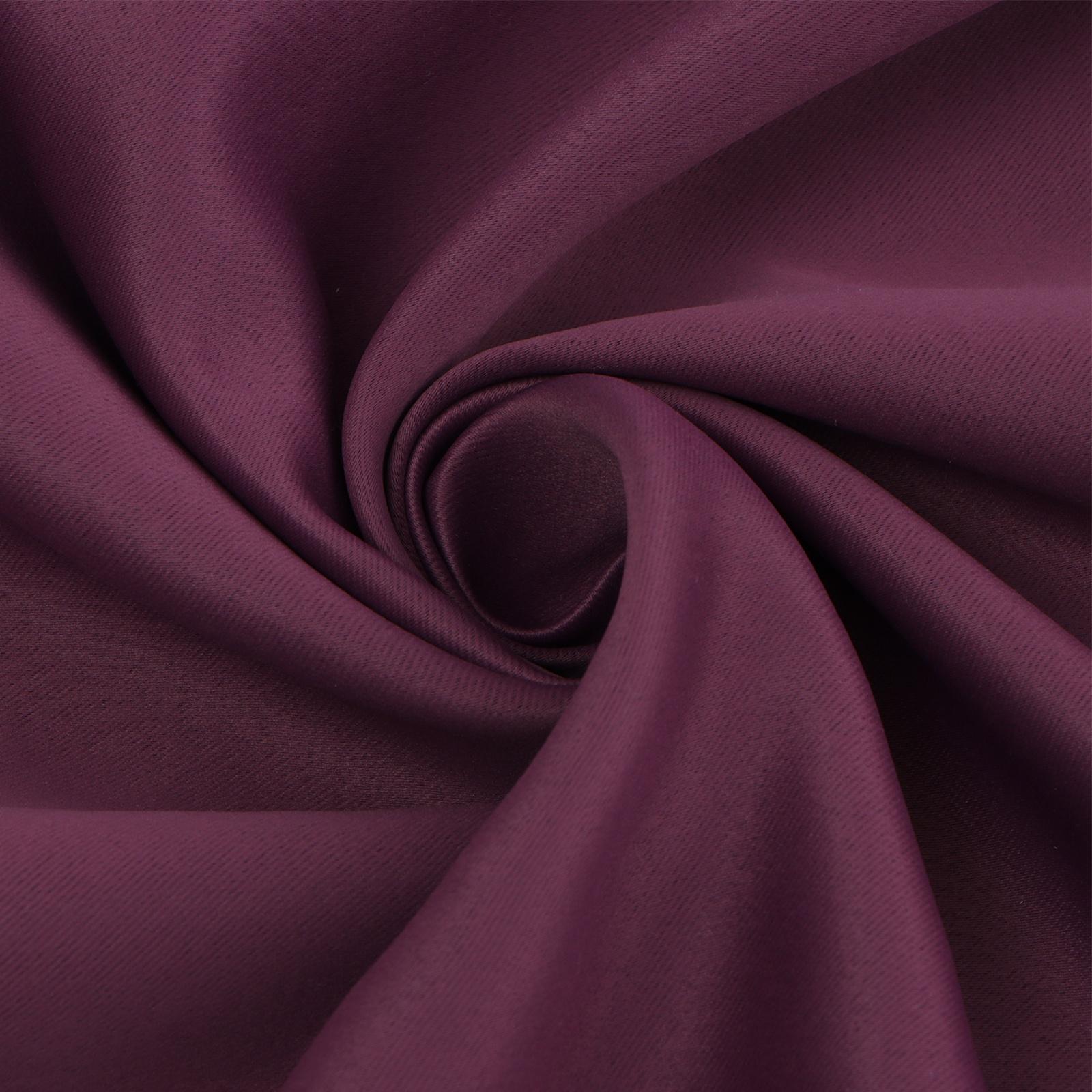 Штора портьерная Этель 250*265 см, цв.винный, блэкаут, пл. 240 г/м2