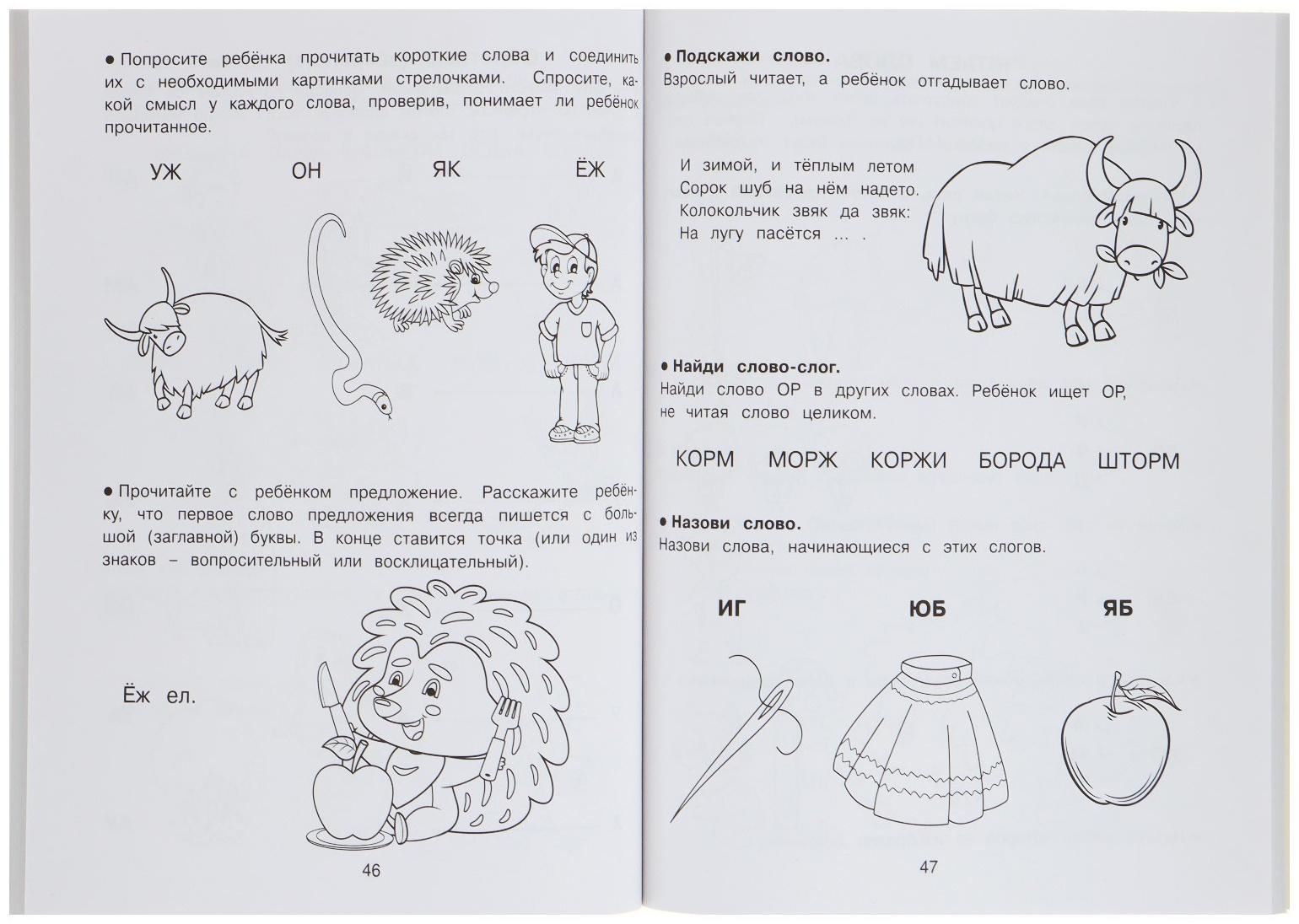 Обучающая книга «Учимся читать. Готовимся к школе»