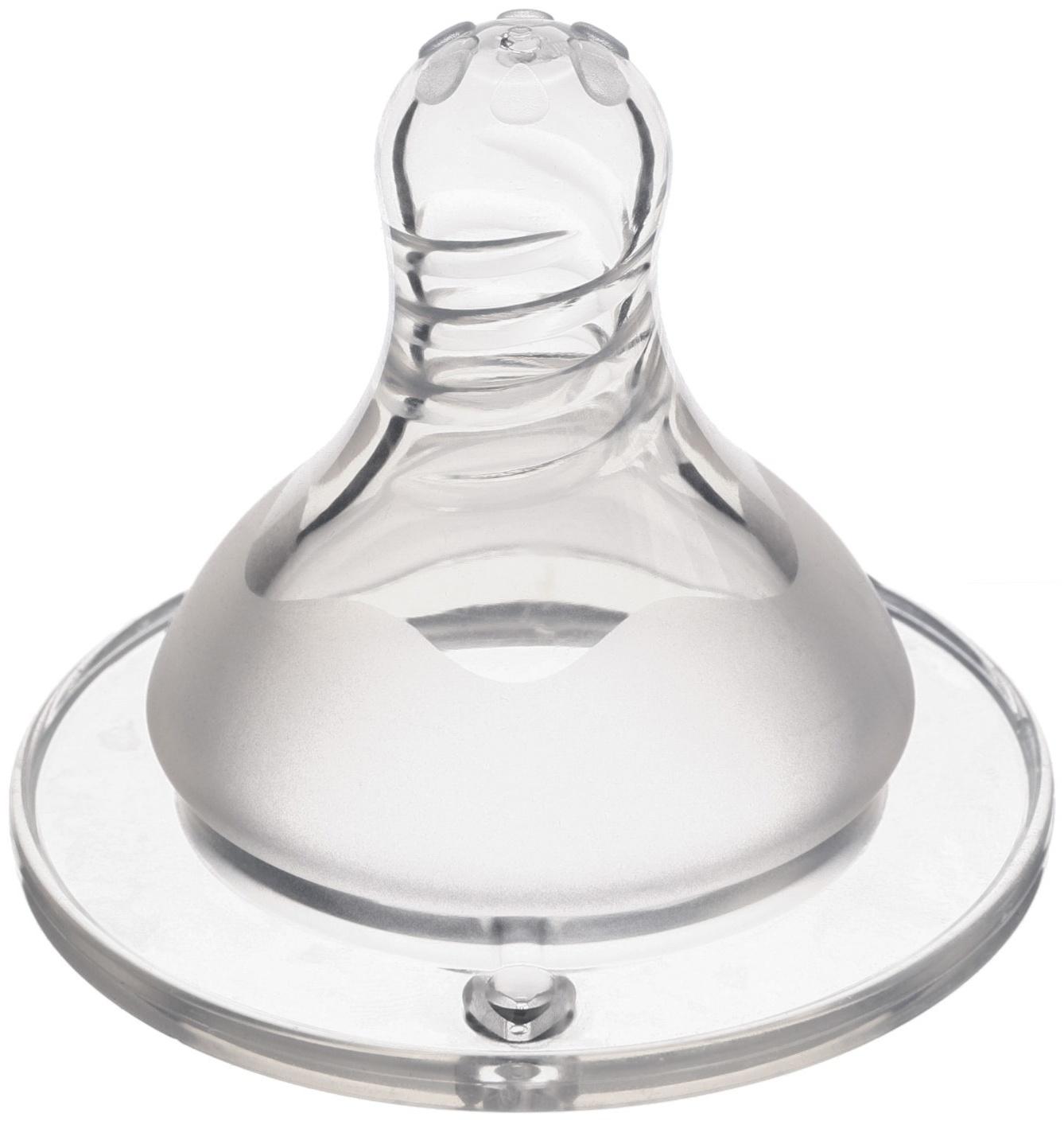 Соска силиконовая ШГ, Ø50мм, «Цветок», антиколиковая., +0 мес., медленный поток