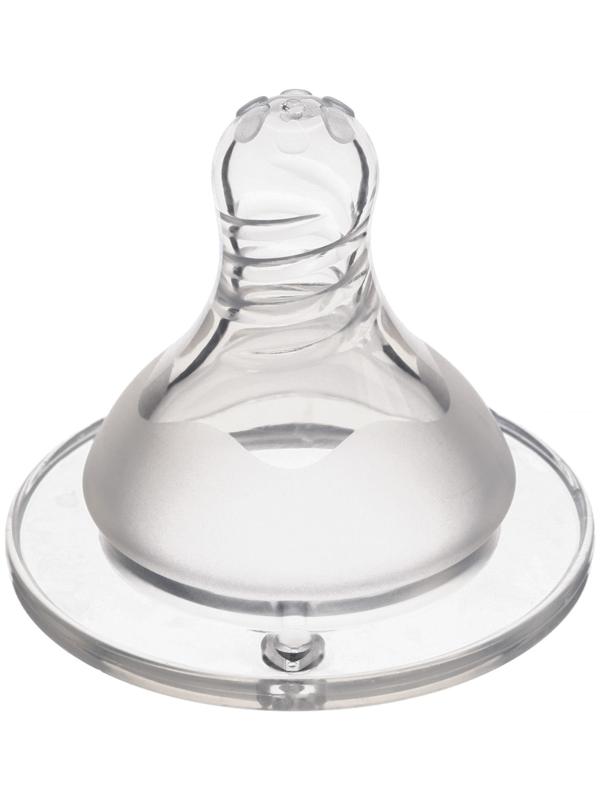 Соска силиконовая ШГ, Ø50мм, «Цветок», антиколиковая., +0 мес., медленный поток